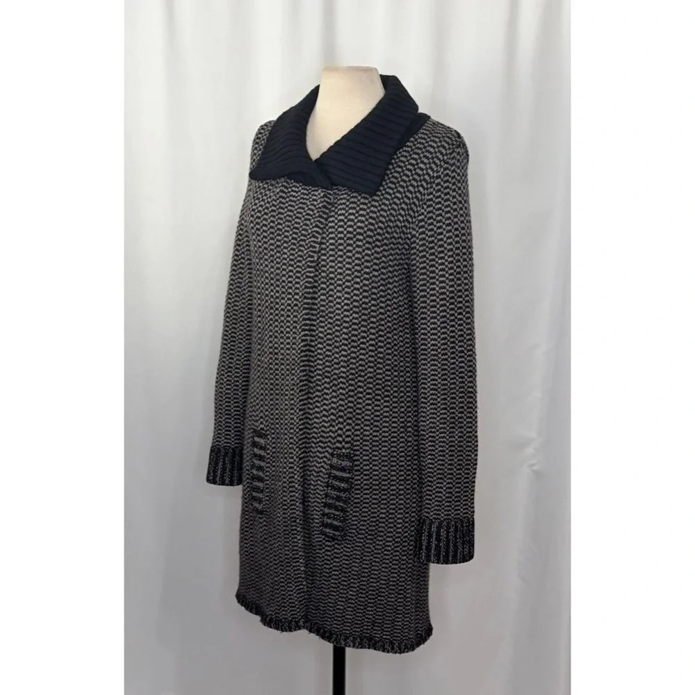 MARGARET O'LEARY Angora‎ Cashmere Wool Long cardigan Sweater Jacket Medium